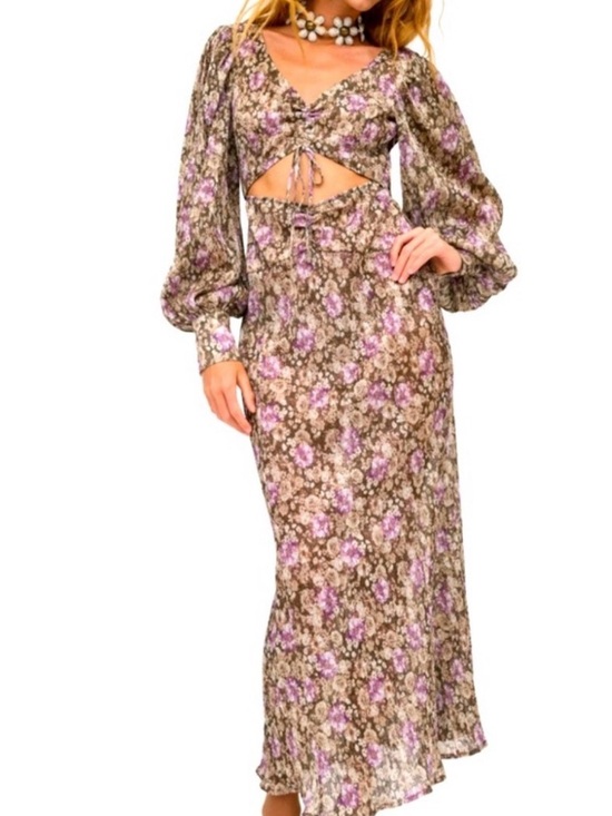 For Love And Lemons Dresses & Skirts - For Love & Lemons Women's Brown and Purple Dress XS
